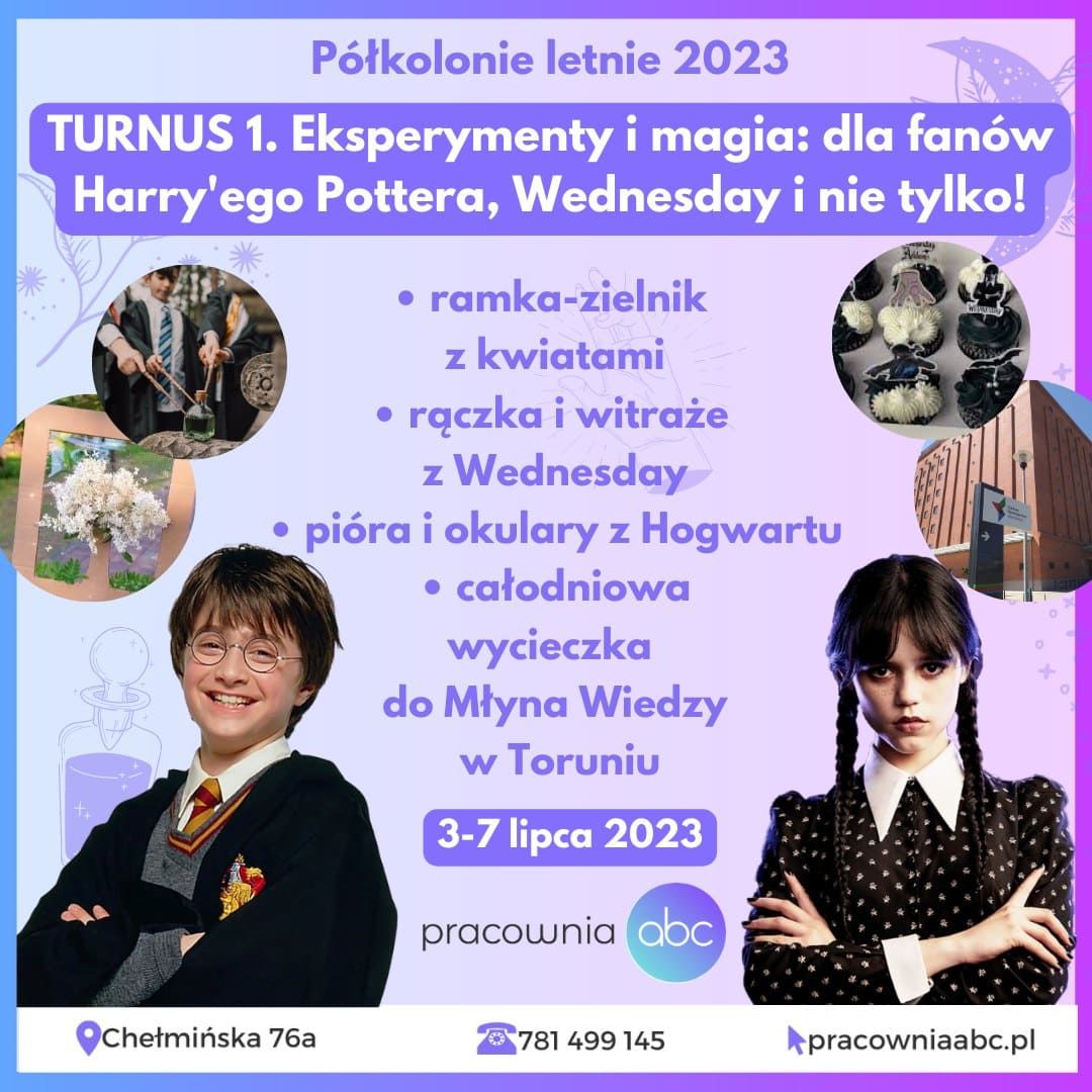 TURNUS 1. Eksperymenty i magia: dla fanów Harry'ego Pottera, Wednesday i nie tylko!